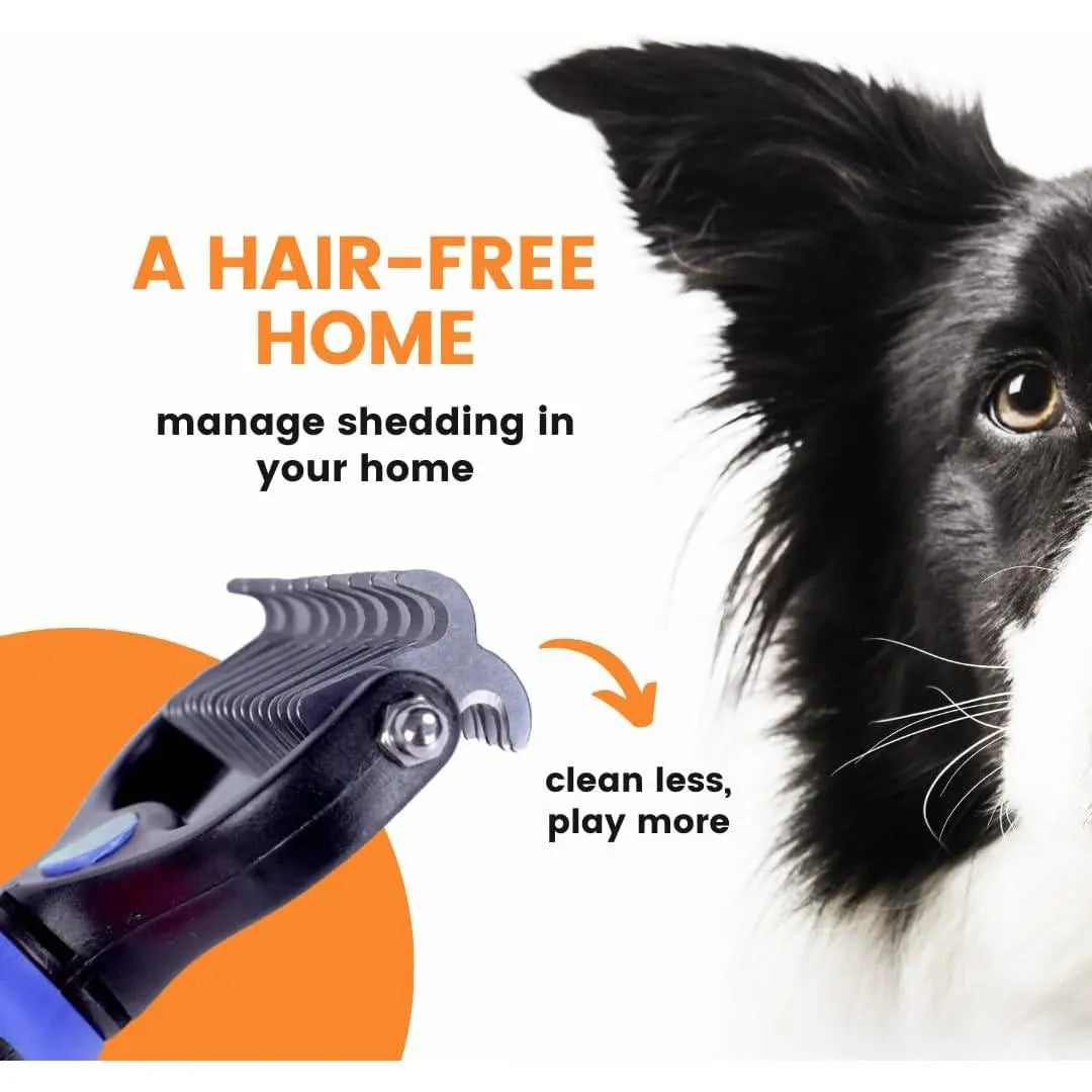 Ultimate Stainless Steel Double-Sided Pet Detangling Comb for Dogs & Cats - Grooming Shedding Brush with Optimal Blade Spacing for Effortless Matting and Fur Removal