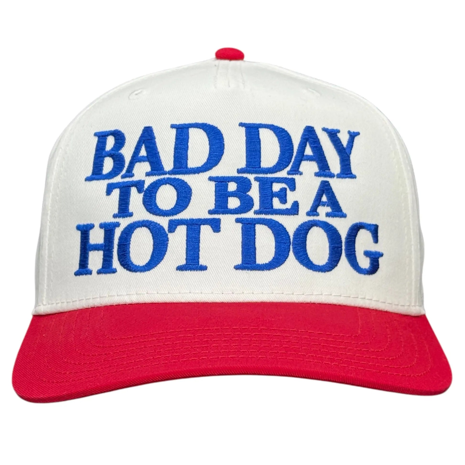 Custom Embroidered "Bad Day to Be a Hot Dog" Trucker Cap
