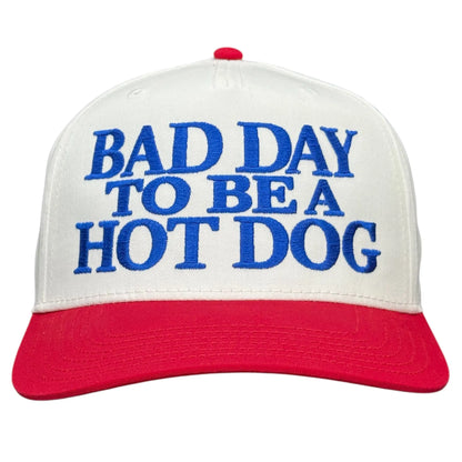 Custom Embroidered "Bad Day to Be a Hot Dog" Trucker Cap