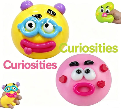 Smushers Squishy Cutie Toy - Multisensory Stress Relief Dog Face Swap, Soft Moldable Design, Safe Maltose Material, Portable Anxiety Decompression Party Favors