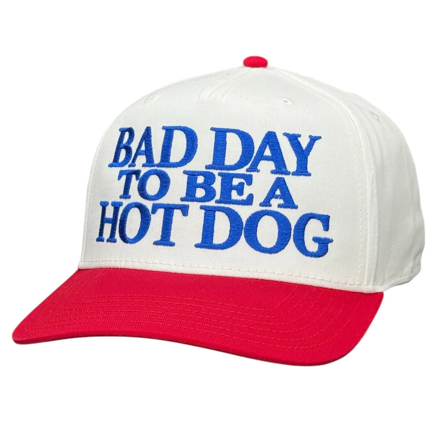 Custom Embroidered "Bad Day to Be a Hot Dog" Trucker Cap