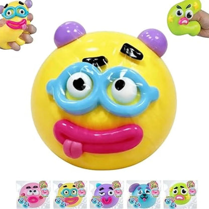 Smushers Squishy Cutie Toy - Multisensory Stress Relief Dog Face Swap, Soft Moldable Design, Safe Maltose Material, Portable Anxiety Decompression Party Favors